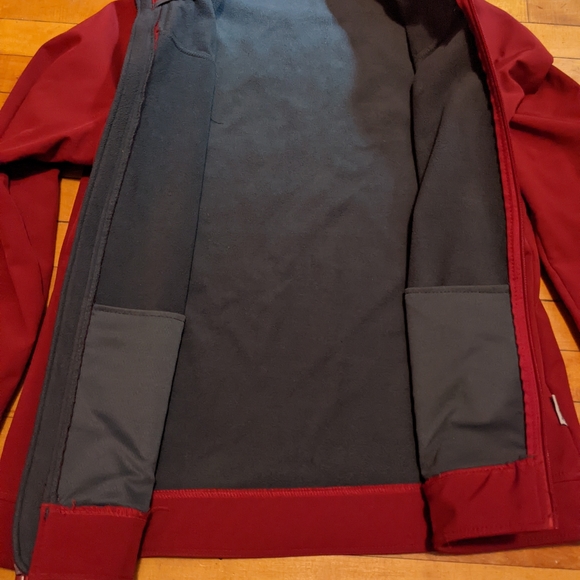 Soft-shell jacket, wine red colour - Picture 3 of 3